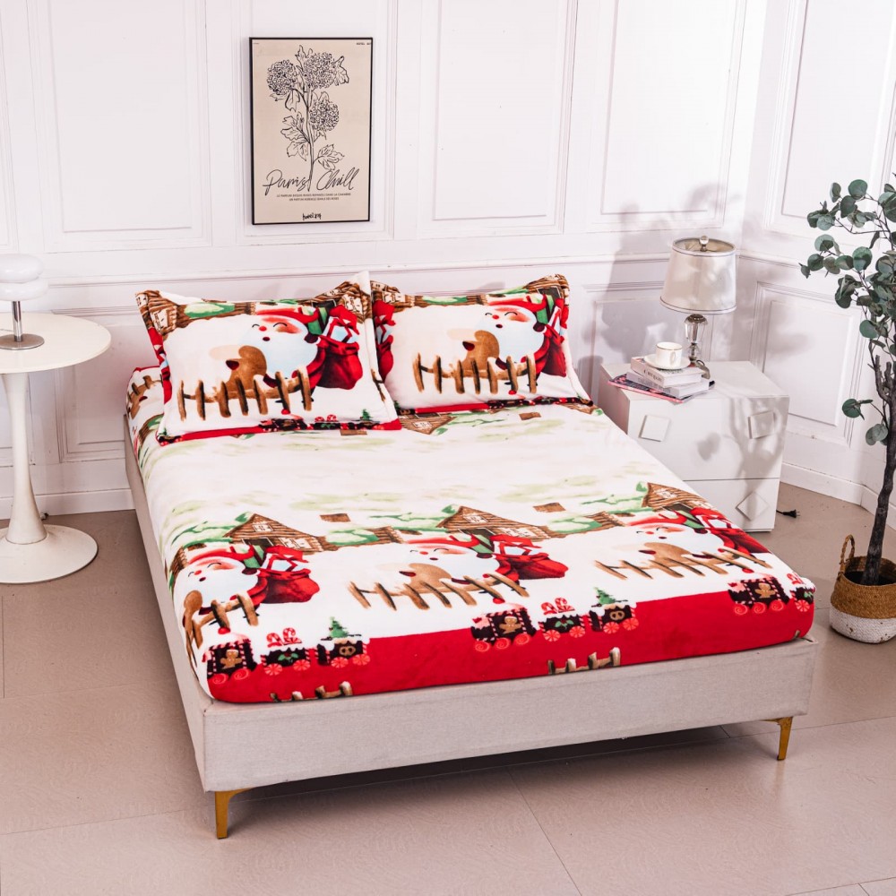Husa de pat cu elastic COCOLINO+ 2 fete de perna HCP8 Huse cocolino