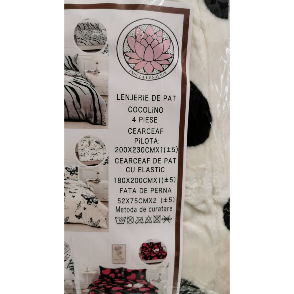 Lenjerie Cocolino ,4 piese cu elastic , LCPT7 Lenjerii cocolino 4 piese cu ELASTIC