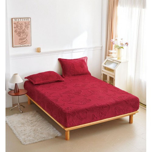 Husa de Pat Cocolino+2 Fete Perna,Fluturi 3D in relief HCF3DR3