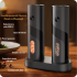 Set 2 rasnite electrice pentru sare si piper, Reincarcabile, Cablu USB, lumina LED, Perie curatare, Stand pentru incarcare sd1