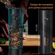 Set 2 rasnite electrice pentru sare si piper, Reincarcabile, Cablu USB, lumina LED, Perie curatare, Stand pentru incarcare sd1