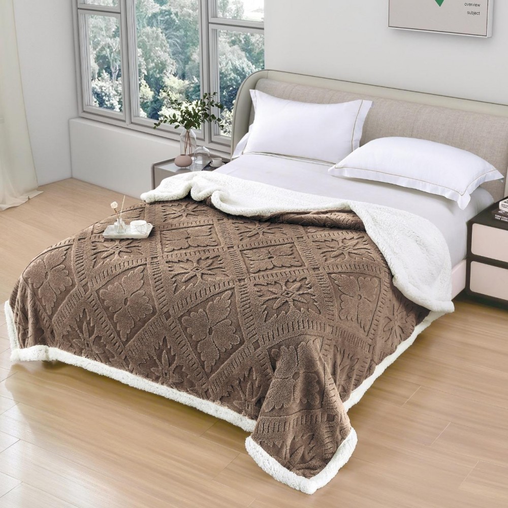 Patura Cocolino pufoasa, PLIC CU FERMOAR cu blanita, MODEL 3D, 200 x 230cm, pentru 2 persoane, PCY1 Paturi cocolino cu blanita
