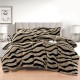 Lenjerie Cocolino DIN BLANITA DE OAIE,4 piese cu elastic ,MODEL ZEBRA 3D IN RELIEF LC4PEY2 Lenjerii cocolino 4 piese cu ELASTIC