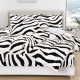 Lenjerie Cocolino DIN BLANITA DE OAIE,4 piese cu elastic ,MODEL ZEBRA 3D IN RELIEF LC4PEY3 Lenjerii cocolino 4 piese cu ELASTIC