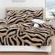 Lenjerie Cocolino DIN BLANITA DE OAIE,4 piese cu elastic ,MODEL ZEBRA 3D IN RELIEF LC4PEY4 Lenjerii cocolino 4 piese cu ELASTIC