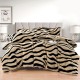 Lenjerie Cocolino DIN BLANITA DE OAIE,4 piese cu elastic ,MODEL ZEBRA 3D IN RELIEF LC4PEY4 Lenjerii cocolino 4 piese cu ELASTIC