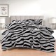 Lenjerie Cocolino DIN BLANITA DE OAIE,4 piese cu elastic ,MODEL ZEBRA 3D IN RELIEF LC4PEY5 Lenjerii cocolino 4 piese cu ELASTIC