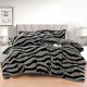 Lenjerie Cocolino DIN BLANITA DE OAIE,4 piese cu elastic ,MODEL ZEBRA 3D IN RELIEF LC4PEY7 Lenjerii cocolino 4 piese cu ELASTIC