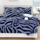 Lenjerie Cocolino DIN BLANITA DE OAIE,4 piese cu elastic ,MODEL ZEBRA 3D IN RELIEF LC4PEY8 Lenjerii cocolino 4 piese cu ELASTIC