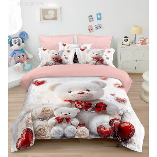 Lenjerie de pat bumbac finet Premium – gama 5D – 6 piese 5DTL6