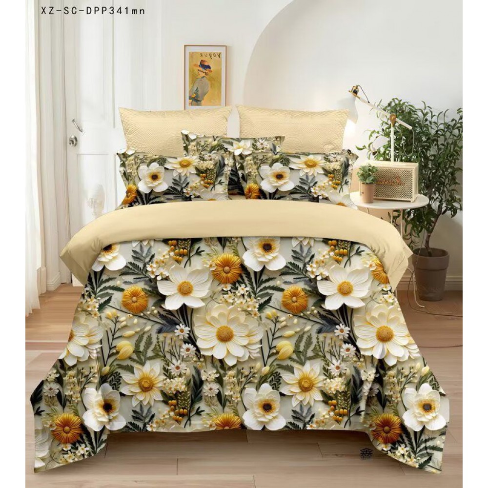 Lenjerie de pat bumbac finet Premium – gama 5D – 6 piese 5DTL12 LENJERII DIN FINET 5D