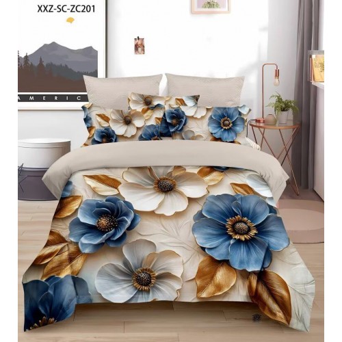 Lenjerie de pat bumbac finet Premium – gama 5D – 6 piese 5DTL18