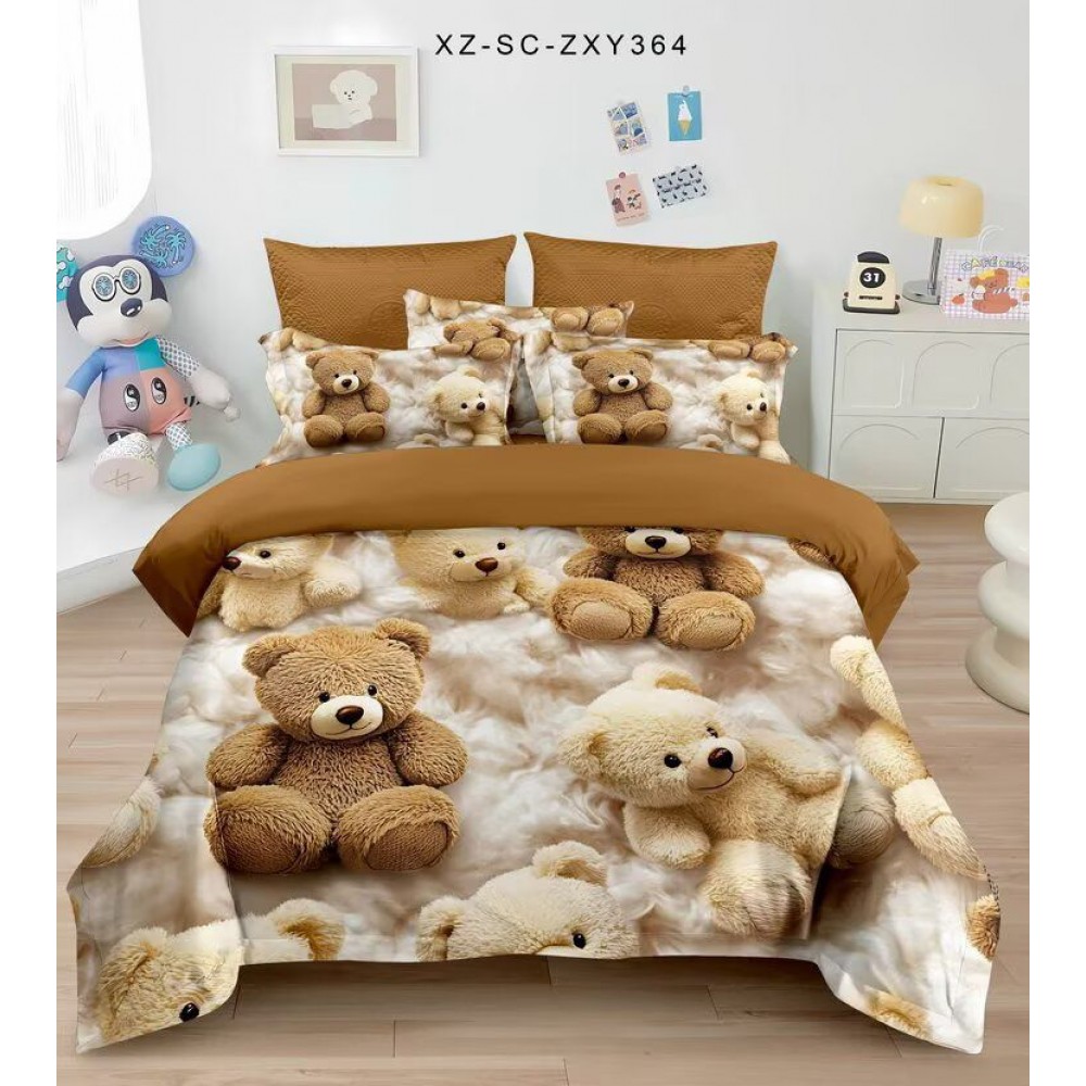 Lenjerie de pat bumbac finet Premium – gama 5D – 6 piese 5DTL21 LENJERII DIN FINET 5D