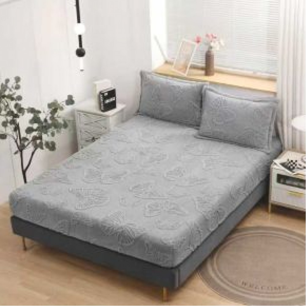 Husa de Pat Cocolino+2 Fete Perna,MODEL  FLUTURI 3D in relief HCCF3D3 Huse cocolino