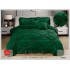 Lenjerie Luxury din Catifea, 6 Piese cu Inimi Brodate si Volanas, VERDE RH10