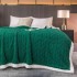 Patura CoCoLiNo cu blanita, TIP TRICOTAJ, 200x230cm, Jojo Home, VERDE