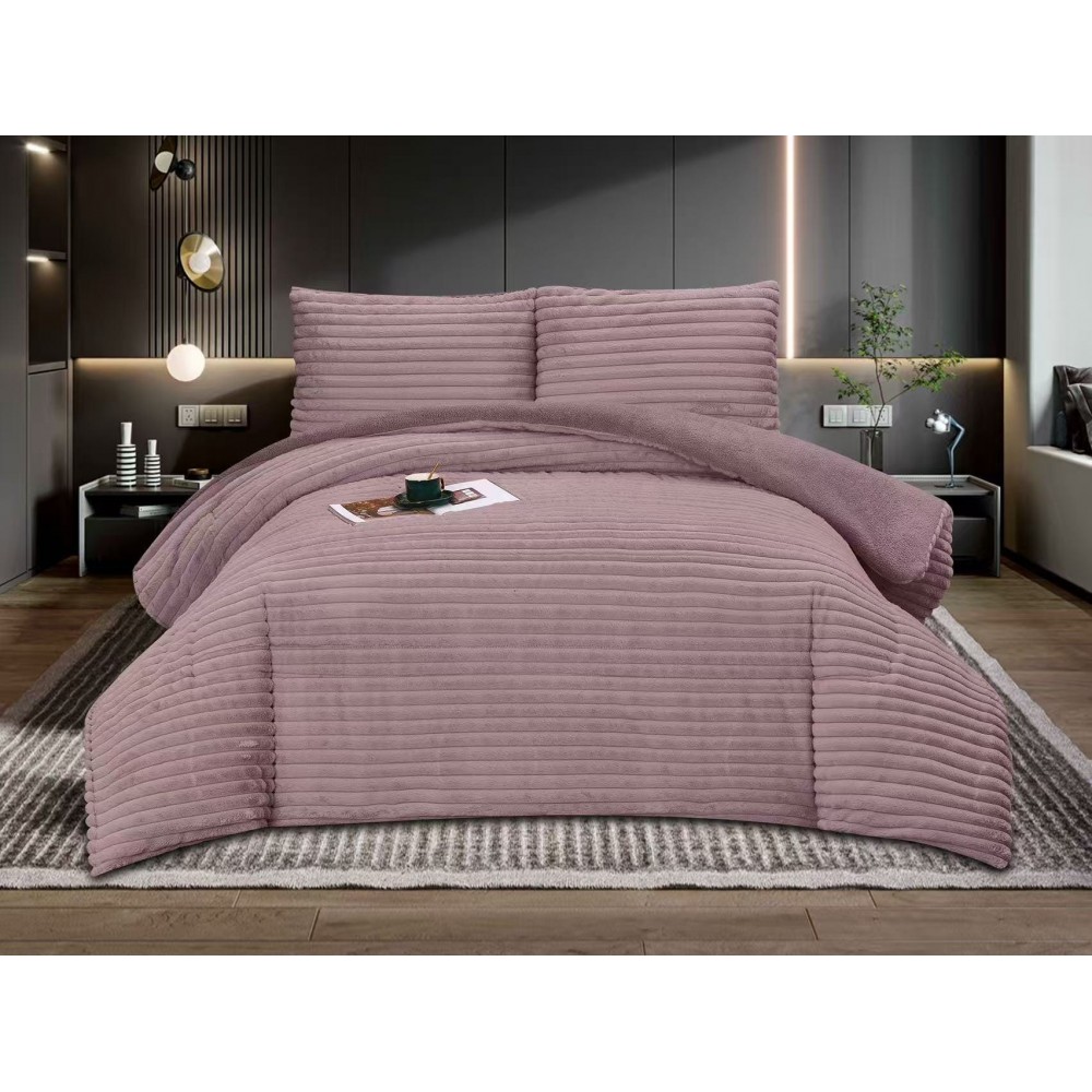 Pilota cocolino cu blăniță 200x230 și 2 fețe de pernă cu 50x75 dungi grej pcsz12 PILOTE COCOLINO 3 PIESE Pilota cocolino cu blăniță 200x230 și 2 fețe de pernă cu 50x75 dungi grej pcsz12 PILOTE COCOLINO 3 PIESE