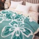 Pătură Cocolino 3D cu Blăniță – Moale, Călduroasă și Elegantă, Imprimeu Fluture, 200×230 cm-Turcoaz PBFJ5 PATURI FLUTURI 3D