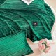 Set Pătură VERDE 3D din Blăniță Artificială de Iepure & 2 Fețe de Pernă PBPJ2 PATURA PLIC CU BLANITA