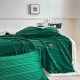 Set Pătură VERDE 3D din Blăniță Artificială de Iepure & 2 Fețe de Pernă PBPJ2 PATURA PLIC CU BLANITA