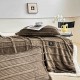 Set Pătură MARO 3D din Blăniță Artificială de Iepure & 2 Fețe de Pernă PBPJ5 PATURA PLIC CU BLANITA