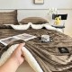 Set Pătură MARO 3D din Blăniță Artificială de Iepure & 2 Fețe de Pernă PBPJ5 PATURA PLIC CU BLANITA