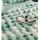 Lenjerie pat dublu, ExtraPufoasa, din Blanita artificiala de Iepure, 6 piese, Jojo Home LCBI09 LENJERII BLANITA ARTIFICIALA IEPURE 6 PIESE