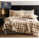 Lenjerie pat dublu, ExtraPufoasa, din Blanita artificiala de Iepure, 6 piese, Jojo Home LCBI08 LENJERII BLANITA ARTIFICIALA IEPURE 6 PIESE