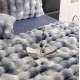 Lenjerie pat dublu, ExtraPufoasa, din Blanita artificiala de Iepure, 6 piese, Jojo Home LCBI10 LENJERII BLANITA ARTIFICIALA IEPURE 6 PIESE