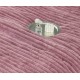 Lenjerie de pat cu Pilota Inclusa , Cearceaf cu Elastic, 6 Piese, Blană de Iepure Artificială,ROZ PUDRA,PBI01 PILOTE BLANA IEPURE