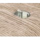 Lenjerie de pat cu Pilota Inclusa , Cearceaf cu Elastic, 6 Piese, Blană de Iepure Artificială,CAPPUCCINO,PBI02 PILOTE BLANA IEPURE