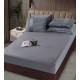 Lenjerie de pat cu Pilota Inclusa , Cearceaf cu Elastic, 6 Piese, Blană de Iepure Artificială,GRI DESCHIS,PBI03 PILOTE BLANA IEPURE