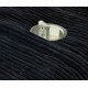 Lenjerie de pat cu Pilota Inclusa , Cearceaf cu Elastic, 6 Piese, Blană de Iepure Artificială,NEGRU ,PBI06 PILOTE BLANA IEPURE