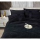 Lenjerie de pat cu Pilota Inclusa , Cearceaf cu Elastic, 6 Piese, Blană de Iepure Artificială,NEGRU ,PBI06 PILOTE BLANA IEPURE
