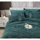 Lenjerie de pat cu Pilota Inclusa , Cearceaf cu Elastic, 6 Piese, Blană de Iepure Artificială,VERDE,PBI10 PILOTE BLANA IEPURE