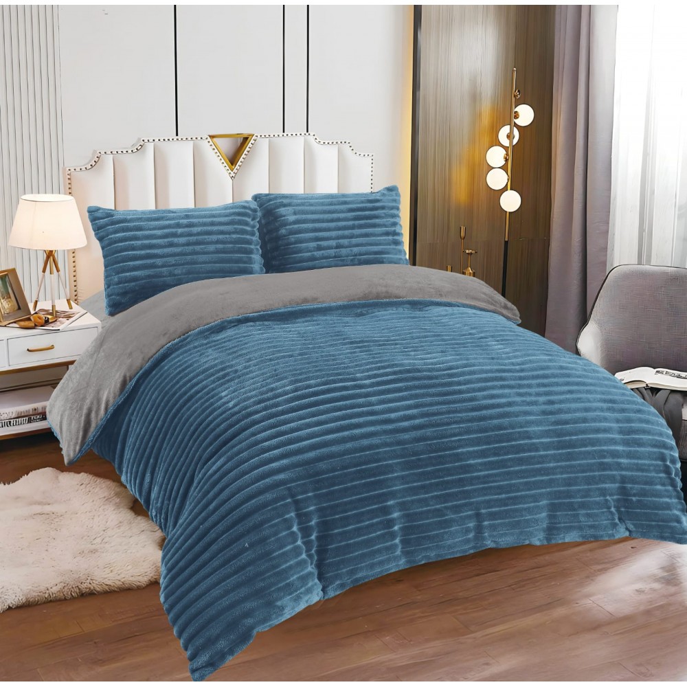 Lenjerie Cocolino pat dublu , 4 piese, cu ELASTIC LCCEM1 Lenjerii cocolino 4 piese cu ELASTIC