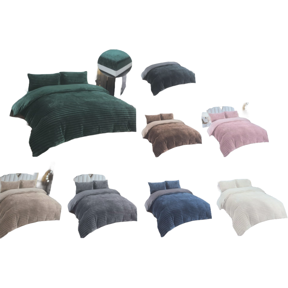 Lenjerie Cocolino pat dublu , 4 piese, cu ELASTIC LCCEM2 Lenjerii cocolino 4 piese cu ELASTIC