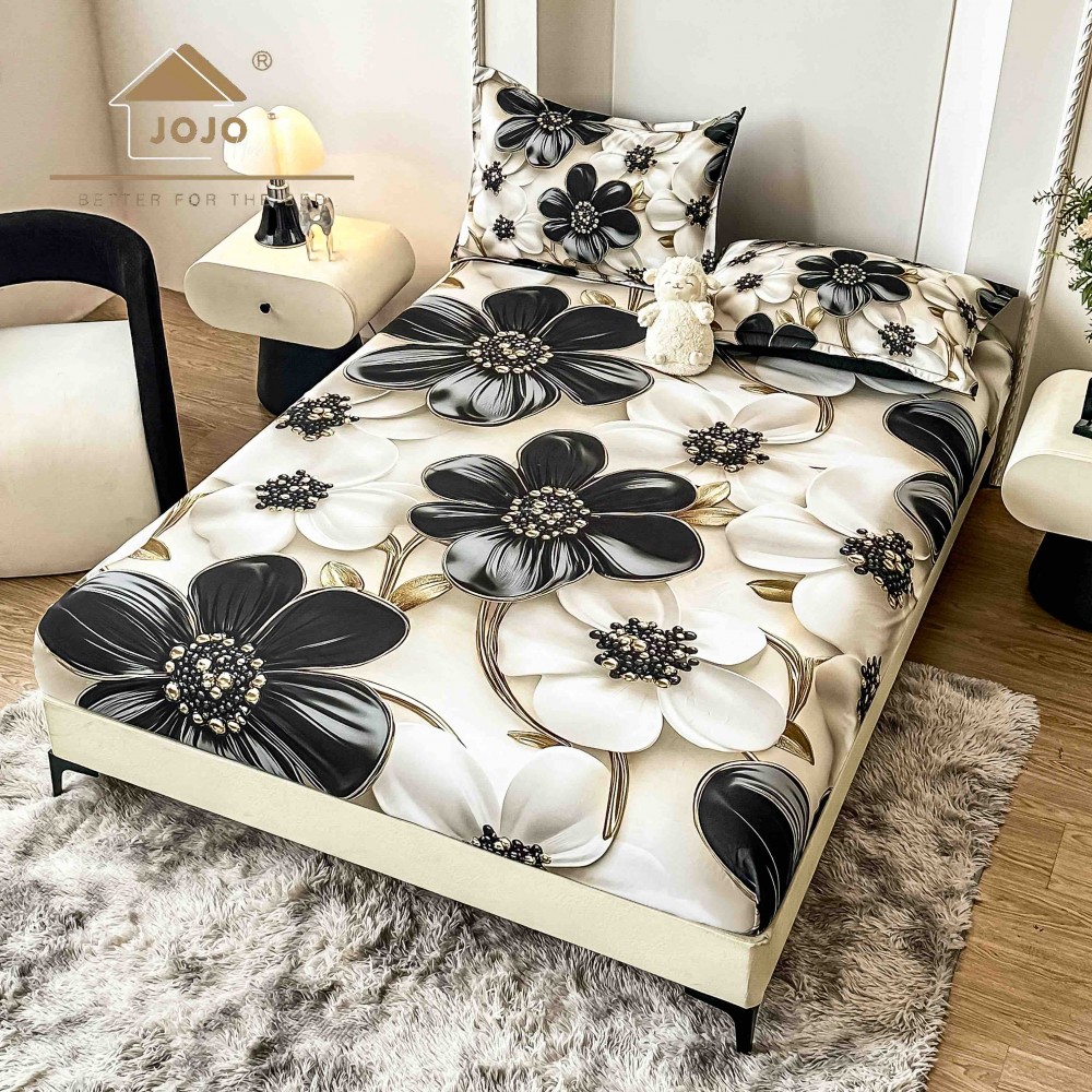 HUSE DE PAT 3 PIESE ,imprimare digitală 5D HE5DJ9 HUSE DIN FINET 5D