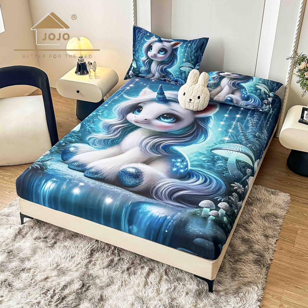 HUSE DE PAT 3 PIESE ,imprimare digitală 5D HE5DJ11 HUSE DIN FINET 5D
