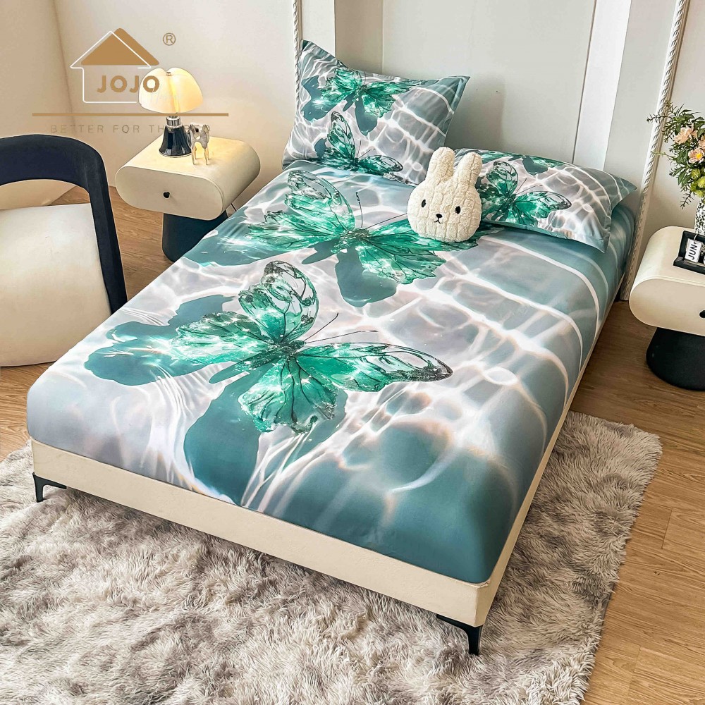 HUSE DE PAT 3 PIESE ,imprimare digitală 5D HE5DJ12 HUSE DIN FINET 5D