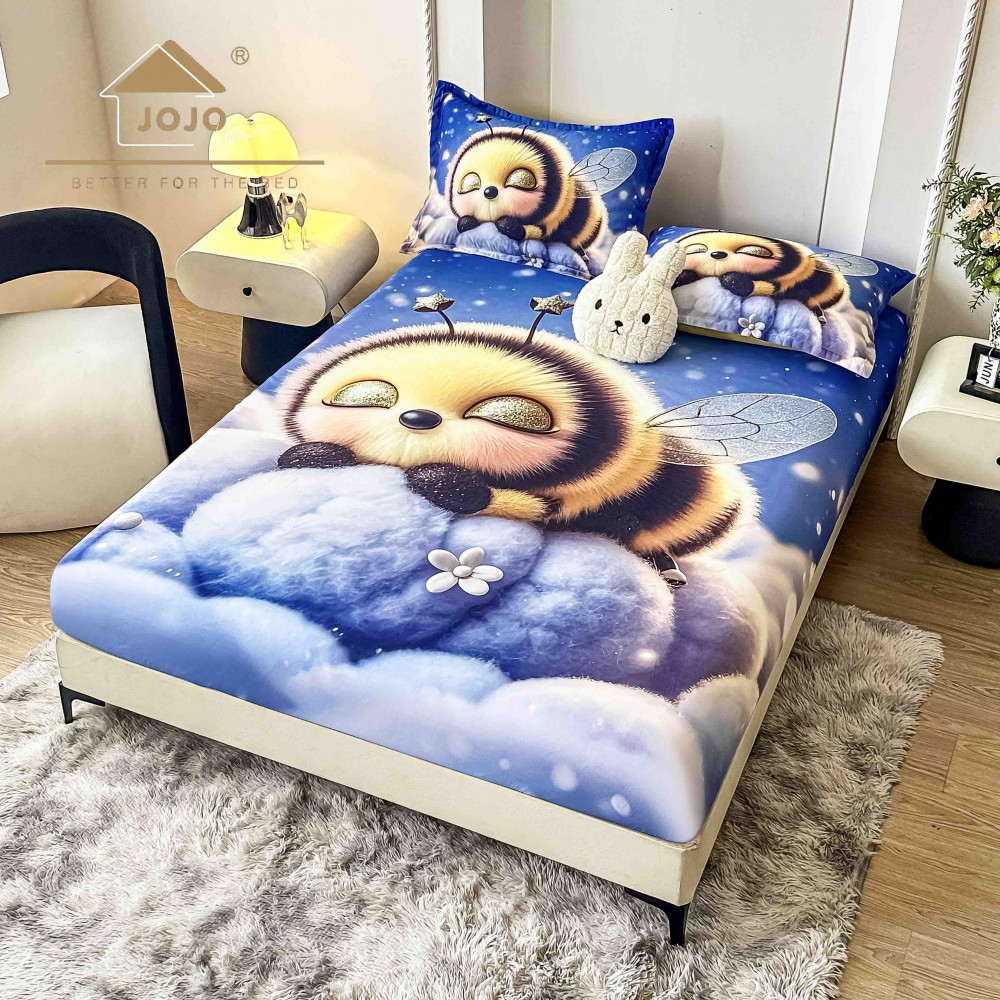 HUSE DE PAT 3 PIESE ,imprimare digitală 5D HE5DJ13 HUSE DIN FINET 5D