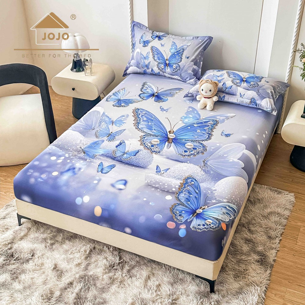 HUSE DE PAT 3 PIESE ,imprimare digitală 5D HE5DJ15 HUSE DIN FINET 5D