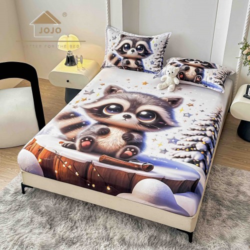 HUSE DE PAT 3 PIESE ,imprimare digitală 5D HE5DJ22