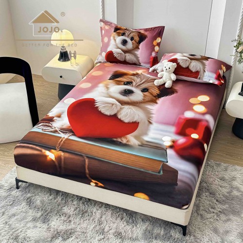 HUSE DE PAT 3 PIESE ,imprimare digitală 5D HE5DJ23