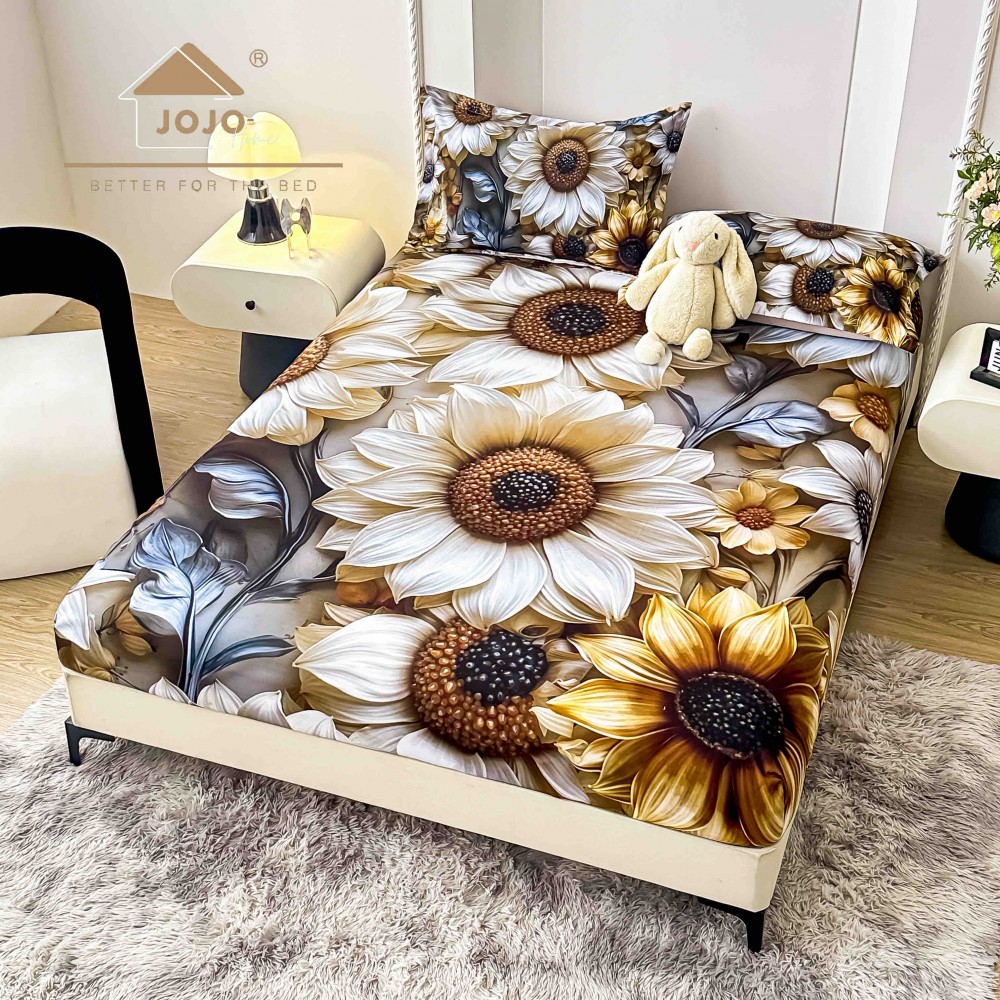 HUSE DE PAT 3 PIESE ,imprimare digitală 5D HE5DJ26 HUSE DIN FINET 5D