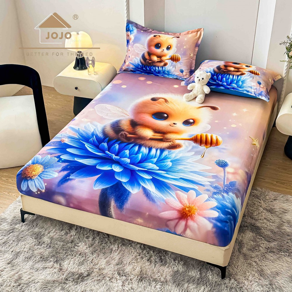 HUSE DE PAT 3 PIESE ,imprimare digitală 5D HE5DJ28 HUSE DIN FINET 5D
