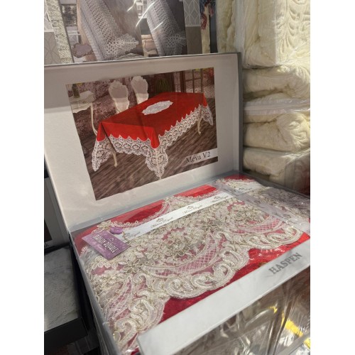 Fata de masa Flora,din Catifea 160x220cm MEVA 2