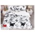 Set Lenjerie De Pat Pufoasa FLUFFY 6 piese, pat dublu, FLUTURI , EL-008