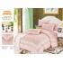 Lenjerie de pat 4 piese dublu Deluxe din Bumbac Soft Touch cu Volanase, VOL10