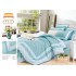 Lenjerie de pat 4 piese dublu Deluxe din Bumbac Soft Touch cu Volanase, VOL11